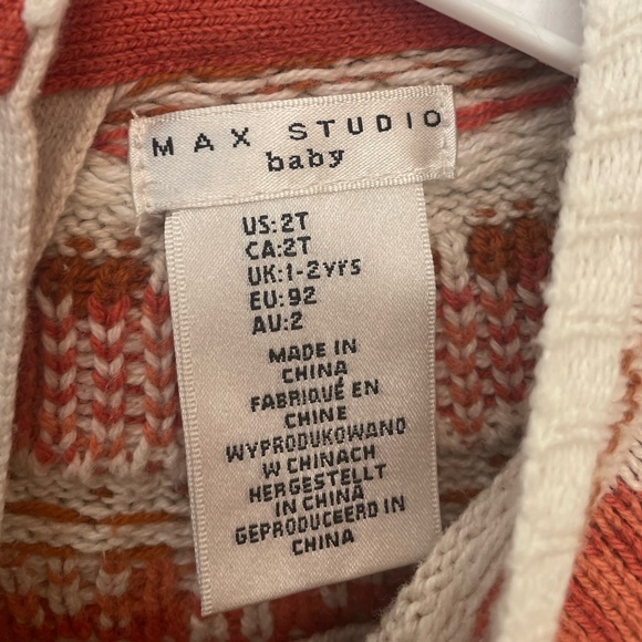 Max Studio Baby Sweater Dress Girls Size 2T - Picture 4 of 9